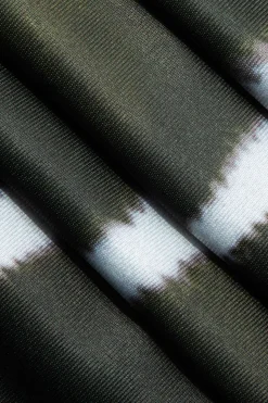 MICAS Pant Sets-Striped V-neck Crop Top And Wide Leg Pants Set Contrast Color