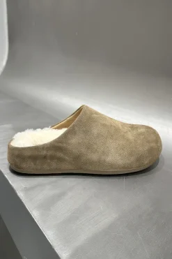 MICAS Shoes|Shoes-Suede Retro Round Toe Flats KHAKI