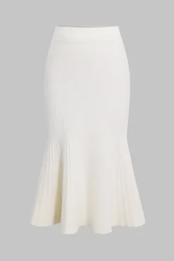 MICAS Knit Bottoms|Skirts-Sweater High Waist Mermaid Skirt