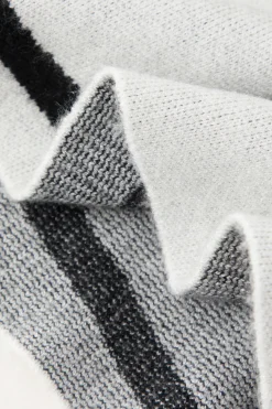 MICAS Skirt Sets-Swirl Stripe Knit Tank Top And Midi Skirt Set BEIGE