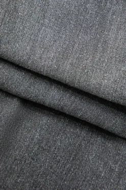 MICAS Jeans-Tassel Ripped Frayed Straight Leg Jeans BLACK