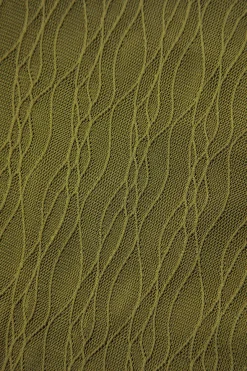 MICAS Long Sleeve Tops|Long Sleeves Tops-Texture Off Shoulder Asymmetrical Tie Mesh Top