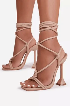 MICAS Shoes|Shoes-Tie Ankle High Heeled Sandals
