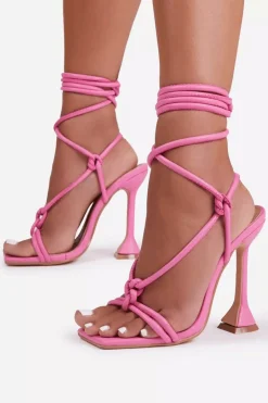 MICAS Shoes|Shoes-Tie Ankle High Heeled Sandals