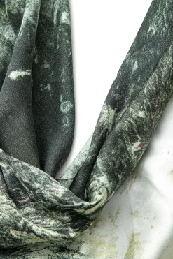 MICAS Maxi Dresses-Tie Dye Asymmetric Cowl Neck Satin Maxi Dress MULTICOLOR