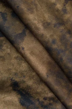 MICAS Midi Dresses-Tie Dye Asymmetric Ruffle Strapless Midi Dress BROWN