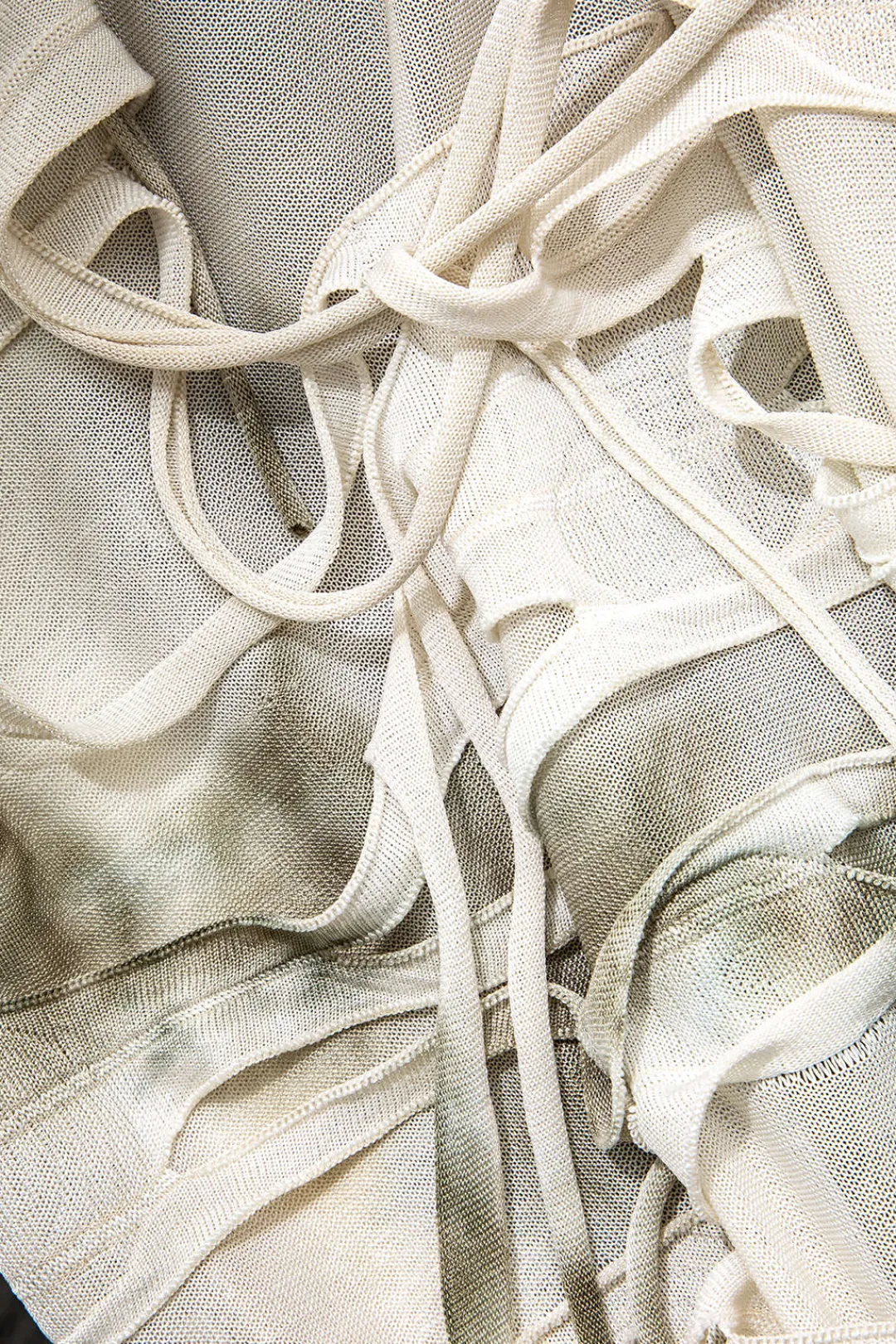 MICAS Maxi Dresses-Tie Dye Distressed Sleeveless Cut Out Slit Maxi Dress MULTICOLOR