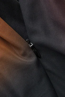 MICAS Maxi Dresses-Tie Dye Mesh Slit Sleeveless Maxi Dress