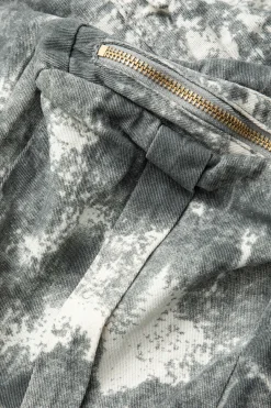 MICAS Cargo Pants|Pants-Tie Dye Multi Pocket Straight Leg Cargo Jeans GRAY