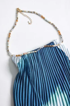 MICAS Tank Tops & Cami-Tie Dye Print Chiffon Cami Top BLUE