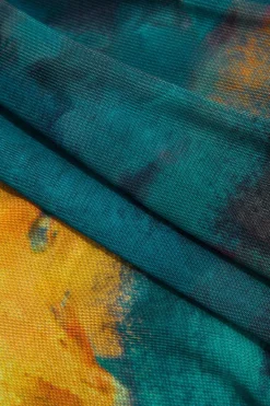 MICAS Bodysuits-Tie Dye Print Long Sleeve Bodysuit MULTICOLOR