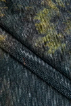 MICAS Long Sleeve Tops|Long Sleeves Tops-Tie Dye Print Mesh Long Sleeve Top MULTICOLOR