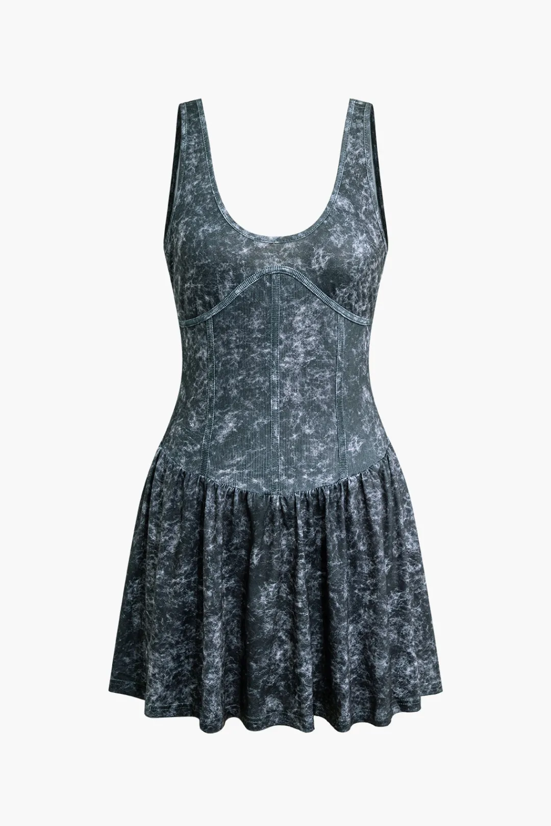 MICAS Mini Dresses-Tie Dye Print Tank Mini Dress