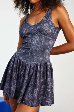 MICAS Mini Dresses-Tie Dye Print Tank Mini Dress