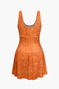 MICAS Mini Dresses-Tie Dye Print Tank Mini Dress