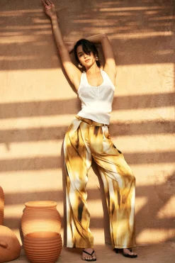 MICAS Pants-Tie Dye Wide Leg Pants MULTICOLOR