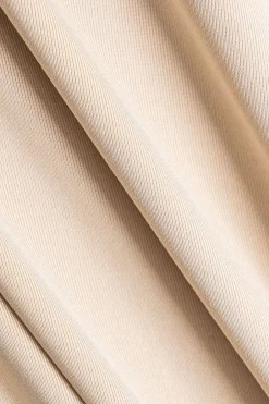 MICAS Long Sleeve Dresses|Mini Dresses-Tie Front Long Sleeve Mini Dress TAN