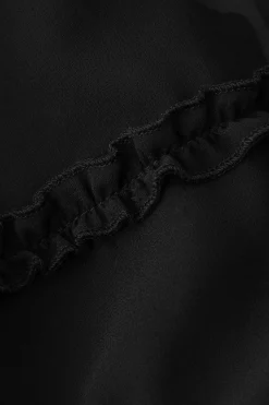 MICAS Tank Tops & Cami-Tie Front Sheer Ruffle Cami Top