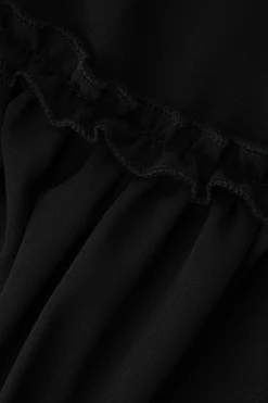 MICAS Tank Tops & Cami-Tie Front Sheer Ruffle Cami Top