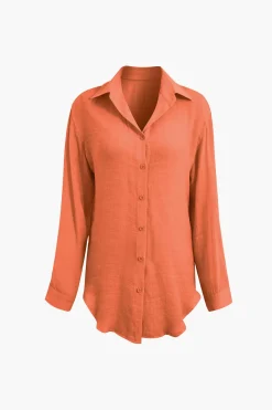 MICAS Pant Sets|Vacation Sets-Tie Front Shirt And Wide Leg Pants Set