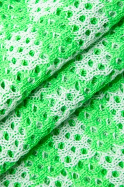 MICAS Short Sets-Tie Halter Crochet Open Knit Cami Top And Shorts Set Contrast Color