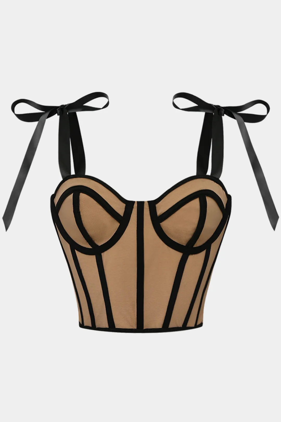 MICAS Corset & Bustier Tops|Tank Tops & Cami-Tie Up Corset Bustier Cami Top