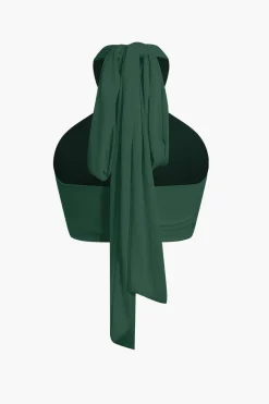 MICAS Tank Tops & Cami-Tie-Back Cross Halter Tank Top