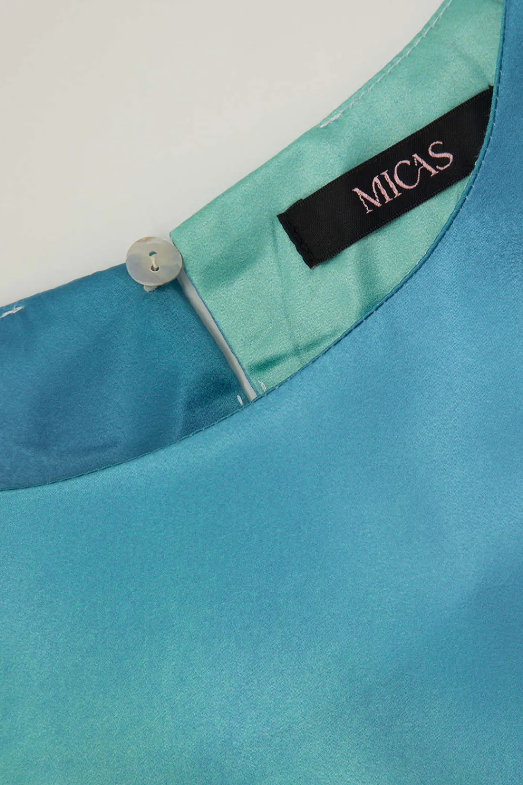 MICAS Maxi Dresses-Tie-Dye Satin Cap Sleeve Maxi Dress MULTICOLOR