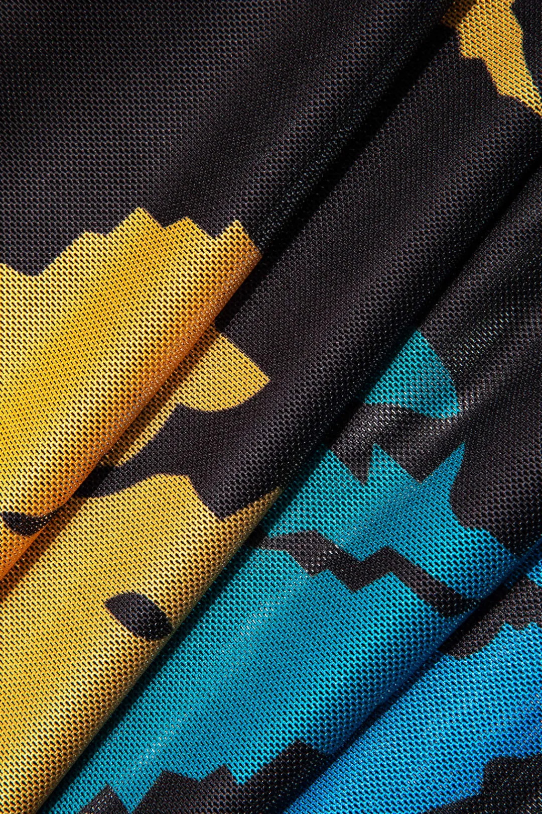 MICAS Long Sleeve Dresses|Midi Dresses-Tiger Print Mesh Sheer Round Neck Midi Dress BLACK