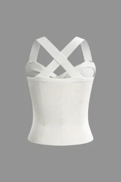 MICAS Tank Tops & Cami-Twist Cross Tank Top