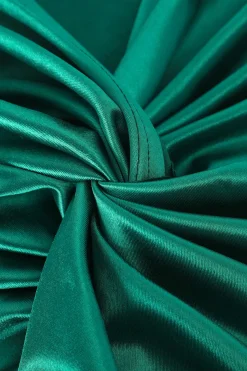 MICAS Skirts-Twist Detail High Slit Midi Skirt