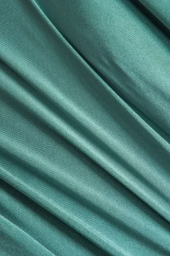 MICAS Long Sleeve Dresses|Mini Dresses-Twist Knot Satin Patchwork Mini Dress