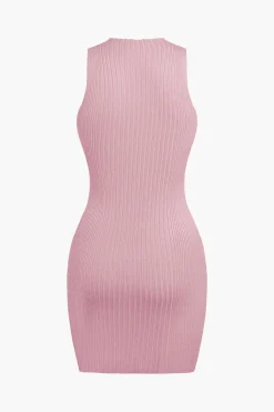 MICAS Mini Dresses-Twist Sleeveless Tank Mini Dress
