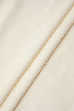 MICAS Mini Dresses-Twisted V-Neck Scallop Edge Mini Dress BEIGE