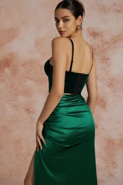 MICAS Corset & Bustier Tops|Tank Tops & Cami-Velvet Bustier Cami Top