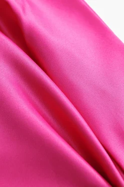 MICAS Mini Dresses-Velvet One Shoulder Mini Dress BLACK