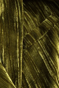 MICAS Outerwear|Outerwear-Velvet Pocket Long Sleeve Jacket OLIVE