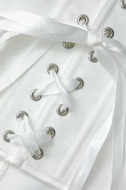 MICAS Tube Tops|Corset & Bustier Tops-V-Hem Tie Back Corset Corset Top