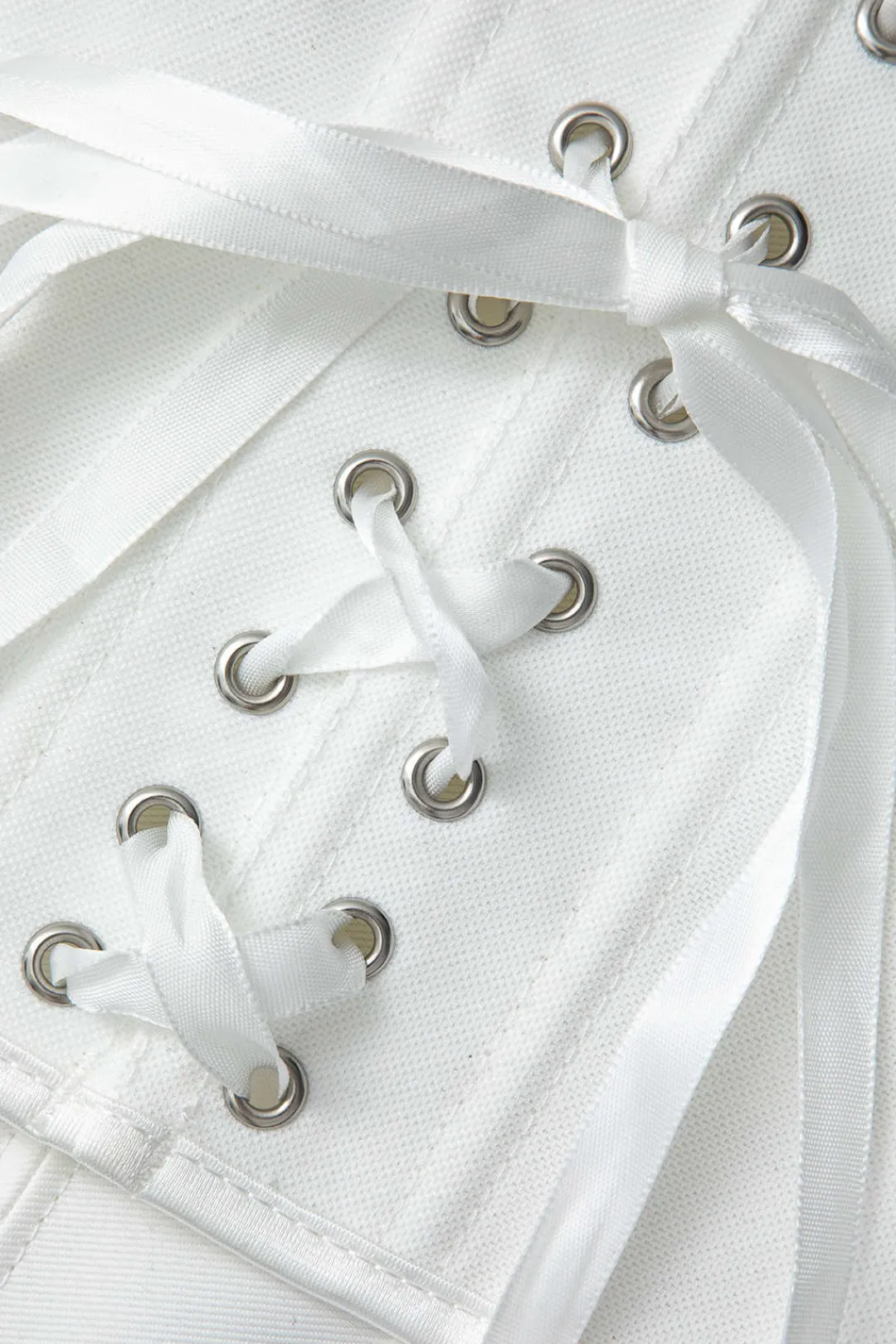 MICAS Tube Tops|Corset & Bustier Tops-V-Hem Tie Back Corset Corset Top