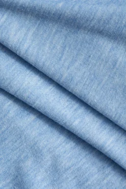 MICAS Short Sets-V-neck Cropped Top And Double Waistband Shorts Set POWDER BLUE