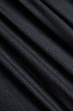 MICAS Long Sleeve Dresses|Mini Dresses-V-Neck Ruched Slit Midi Dress