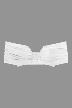 MICAS Skirt Sets|Vacation Sets-V-neck Ruched Top And V-shape Cut Waist Maxi Skirt Set