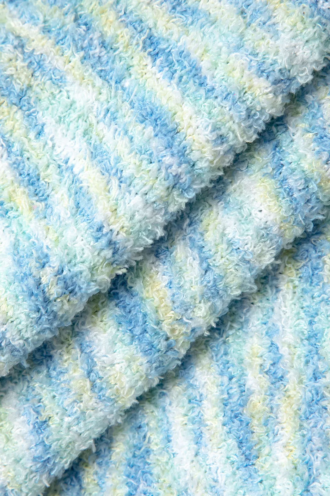 MICAS Knit Sets-V-Neck Sleeveless Knit Tank Top And Ruffle Mini Skirt Set BLUE