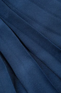 MICAS Skirt Sets-V-neck Vest And Pleated Mini Skirt Set ROYAL