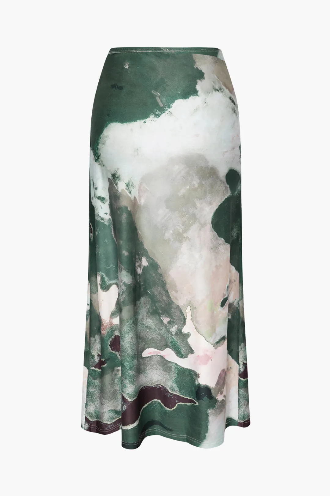 MICAS Skirts-Watercolor Print Midi Skirt MULTICOLOR