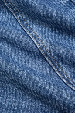 MICAS Jeans-Wave Leg High Waist Jeans DARK WASH BLUE