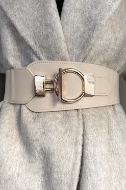 MICAS Accessories-Wide Belt Corset IVORY