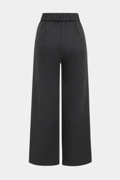 MICAS Pants-Woolen Wide Leg Trousers DARK GRAY