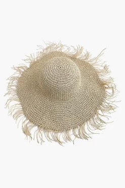 MICAS Accessories-Woven Straw Fisherman Hat BEIGE