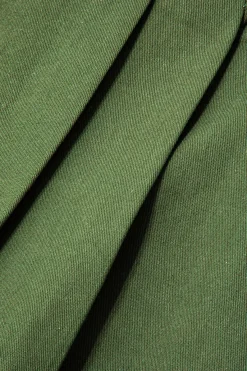 MICAS Shorts-Zipper Back Pleated Mini Skort OLIVE